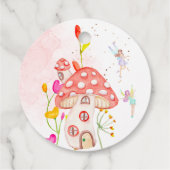 妖精の庭の水の色の子供の誕生日感謝していユー フェイバータグ (裏面)