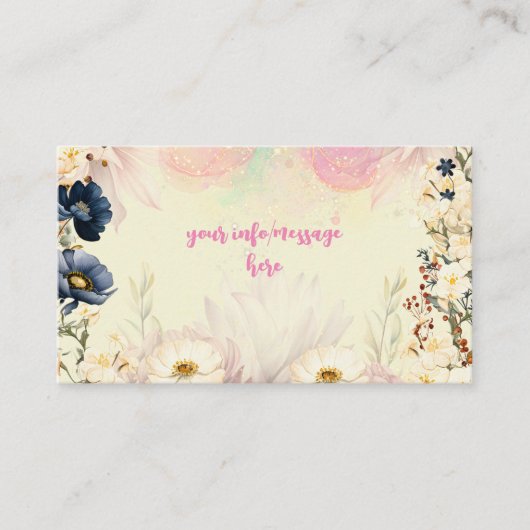 妖精の庭の水の色子供の誕生日 エンクロージャーカード (正面)