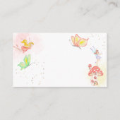 妖精の庭の水の色子供の誕生日 エンクロージャーカード (裏面)