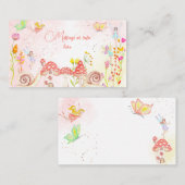 妖精の庭の水の色子供の誕生日 エンクロージャーカード (正面/裏面)