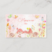 妖精の庭の水の色子供の誕生日 エンクロージャーカード (正面)