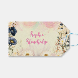 妖精の庭の水の色子供の誕生日 ギフトタグ