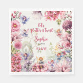 妖精の庭の水の色子供の誕生日 スタンダードランチョンナプキン (正面)