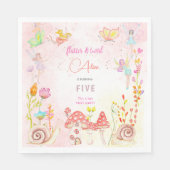 妖精の庭の水の色子供の誕生日 スタンダードランチョンナプキン (正面)