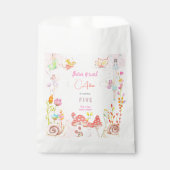 妖精の庭の水の色子供の誕生日 フェイバーバッグ (正面)