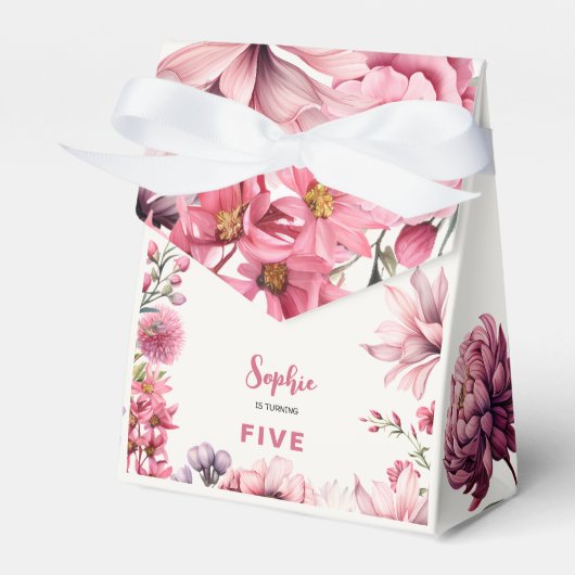 妖精の庭の水の色子供の誕生日 フェイバーボックス (正面サイド)