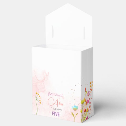 妖精の庭の水の色子供の誕生日 フェイバーボックス (オープン)