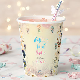 妖精の庭の水の色子供の誕生日 紙コップ