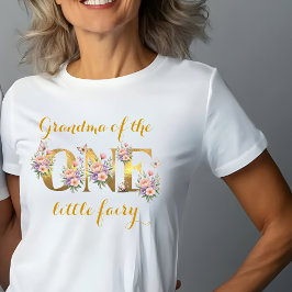 妖精の庭の祖母の1歳の誕生日パーティー Tシャツ