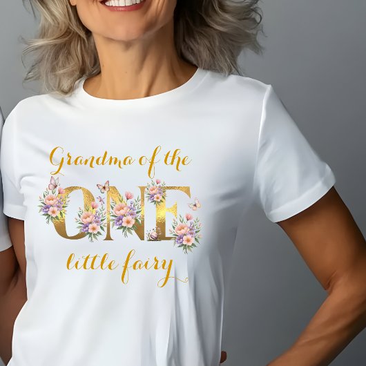 妖精の庭の祖母の1歳の誕生日パーティー Tシャツ