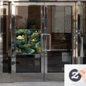 妖精の庭の窓にしがみつく ウィンドウサイン (オフィスドア)