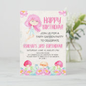 妖精の庭の誕生日パーティー 招待状 (スタンド正面)