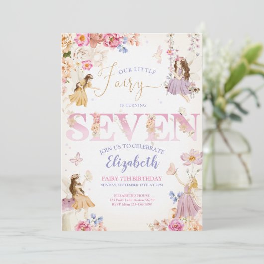 妖精の庭の誕生日 招待状 (スタンド正面)