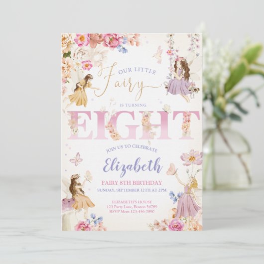 妖精の庭の誕生日 招待状 (スタンド正面)