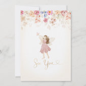 妖精の庭の誕生日 招待状 (裏面)