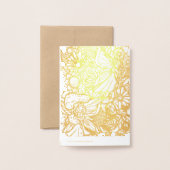 妖精の庭ガーデニング花園の妖精 箔カード (裏面封筒付き)