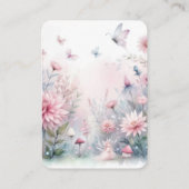 妖精の庭ベビーシャワーブックベビー エンクロージャーカード (裏面)