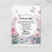 妖精の庭ベビーシャワーブックベビー エンクロージャーカード (正面)