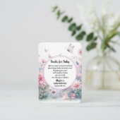 妖精の庭ベビーシャワーブックベビー エンクロージャーカード (スタンド正面)