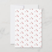 妖精の庭マッシュルームLadybugs蝶 サンキューカード (裏面)