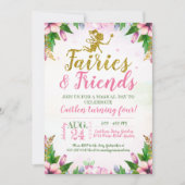 妖精の庭園　魔法の花の誕生日 招待状 (正面)