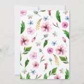 妖精の庭園　魔法の花の誕生日 招待状 (裏面)