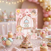 妖精の庭 ピンクの木漏れ日 誕生日パーティーキッズ テーブルナンバー