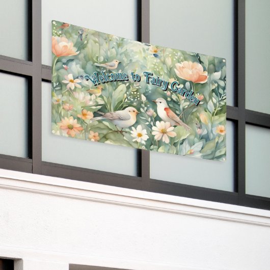 妖精の庭 横断幕 (ビルの外側)