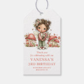 妖精の庭 7歳の誕生日 かわいい花のギフトタグ プレゼント  ギフトタグ (正面)