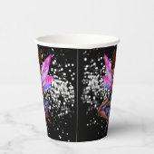 妖精の弦はアフリカ系アメリカ人の女の子を黒く点灯 紙コップ (右)