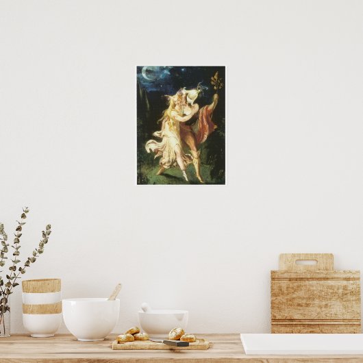 妖精の恋人たち、c.1840 ポスター (キッチン)