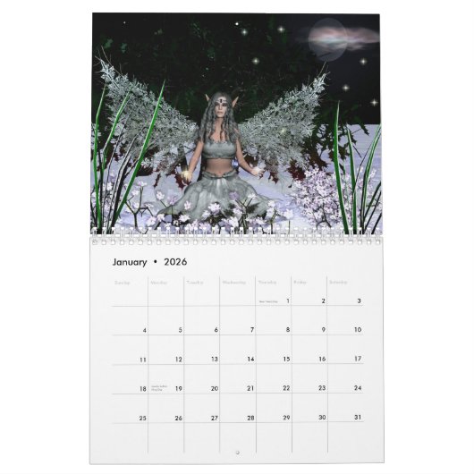 妖精の恵みのカレンダー カレンダー (1月 2026)