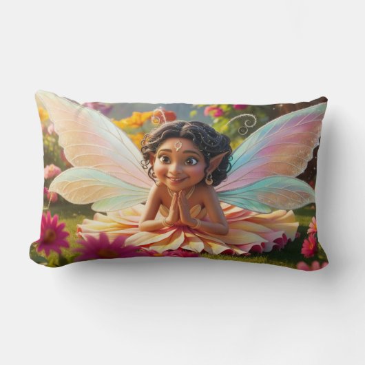 妖精の恵み ランバークッション (正面)