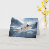 妖精の挨拶状 カード (黄色い花)