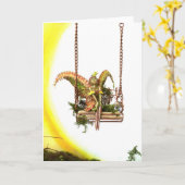 妖精の振動、ブランク カード (黄色い花)