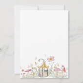 妖精の最初のお洒落誕生日 招待状 (裏面)