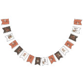 妖精の最初のウッドランド動物キノコの最初の誕生日 バンティングフラッグ (全)