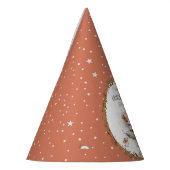 妖精の最初のウッドランド動物キノコの最初の誕生日 パーティーハット (左)