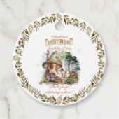 妖精の最初のウッドランド動物キノコの最初の誕生日 フェイバータグ (正面)