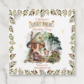 妖精の最初のウッドランド動物キノコの最初の誕生日 フェイバータグ (正面)