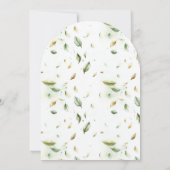 妖精の最初のエンchanted Forest 1歳の誕生日パーティー 招待状 (裏面)