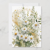 妖精の最初のカラフルで魔法のようなキュートな誕生日 招待状 (裏面)