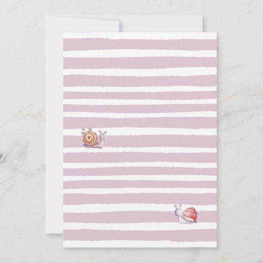 妖精の最初のパーティーフローラ妖精の女の子の最初の誕生日 招待状 (裏面)