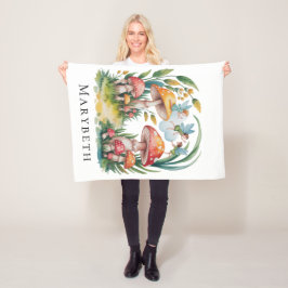 妖精の最初の女の子の誕生日パーティギフト フリースブランケット