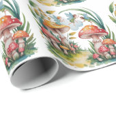 妖精の最初の女の子の誕生日パーティギフト ラッピングペーパー (ロールコーナー)