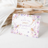 妖精の最初の女の子の誕生日パーティー サンキューカード