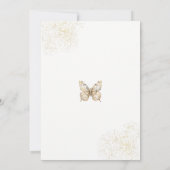 妖精の最初の年ボホマイルストーンフォトカード 招待状 (裏面)