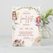 妖精の最初の森の誕生日パーティー 招待状 (スタンド正面)