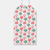 妖精の最初の誕生日かわいいカラフルキノコ ギフトタグ (裏面)