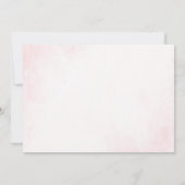 妖精の最初の誕生日の森のキノコ写真 招待状 (裏面)